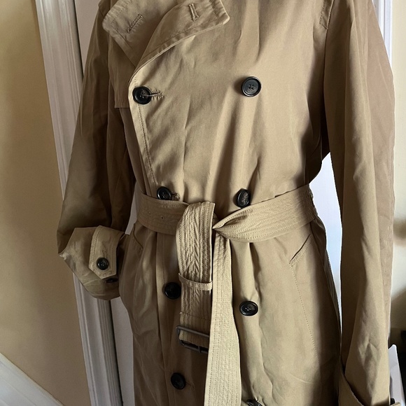 Banana Republic Brown Water Resistant Trench-coat Size M - Picture 3 of 4